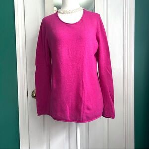 Uniqlo Fuchsia 100% Cashmere Sweater
